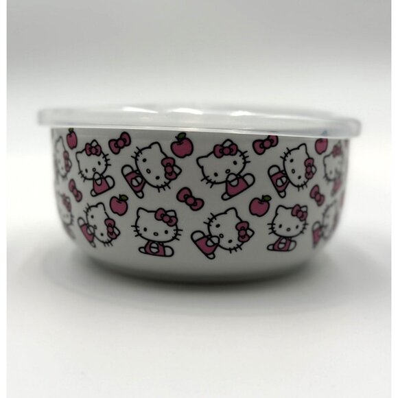 Hello Kitty Ceramic Bowl With Lid - Picture 1 of 6